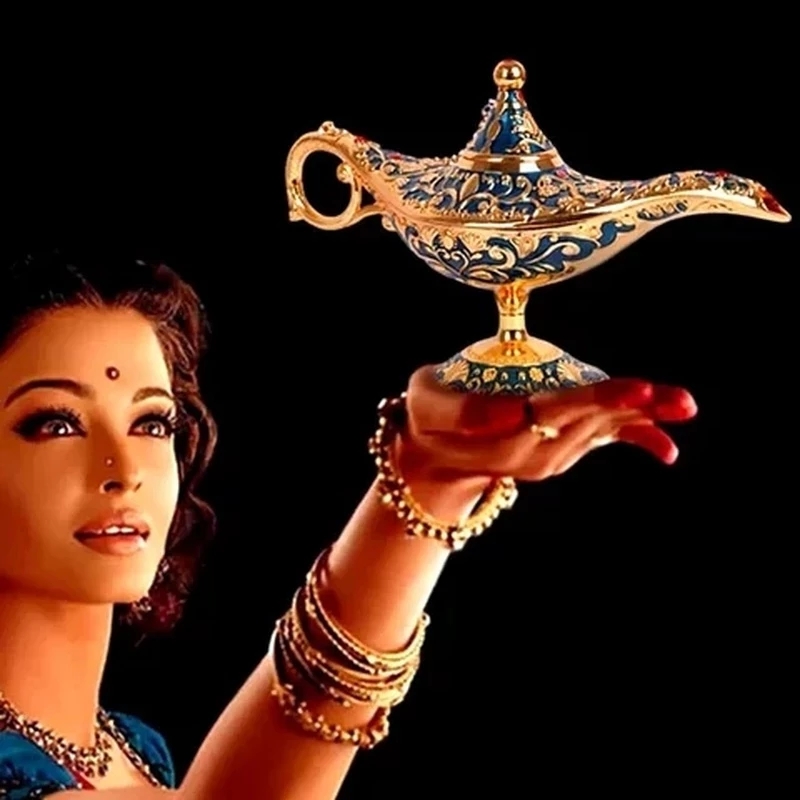 Home Decor Za - Tamanho grande aladdin lâmpada mágica decoração