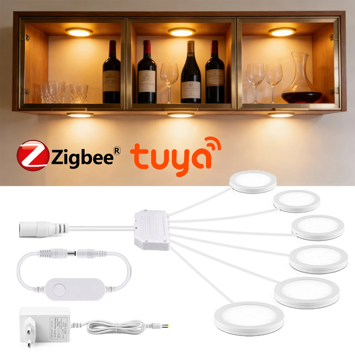 Home Decor Free App - Luz LED Inteligente Zigbee Tuya com