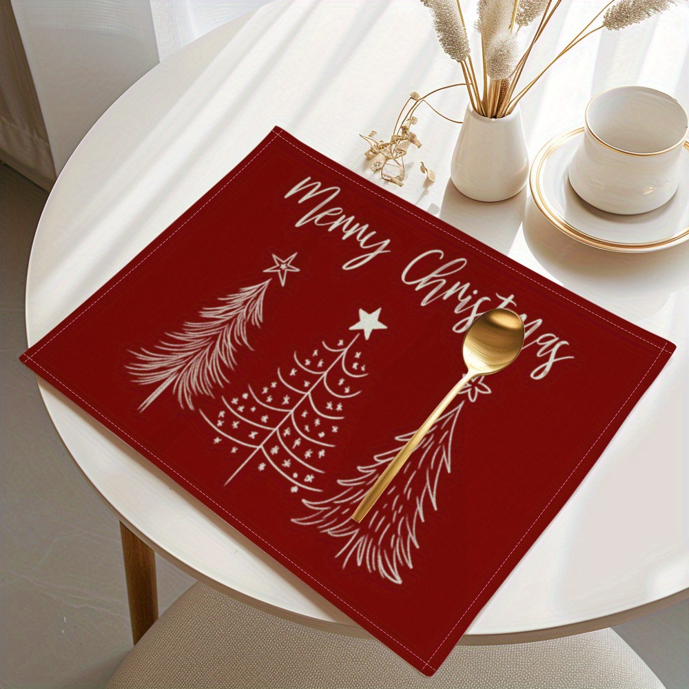 Linen Table Runner - Sousplat de linho minimalista com fundo