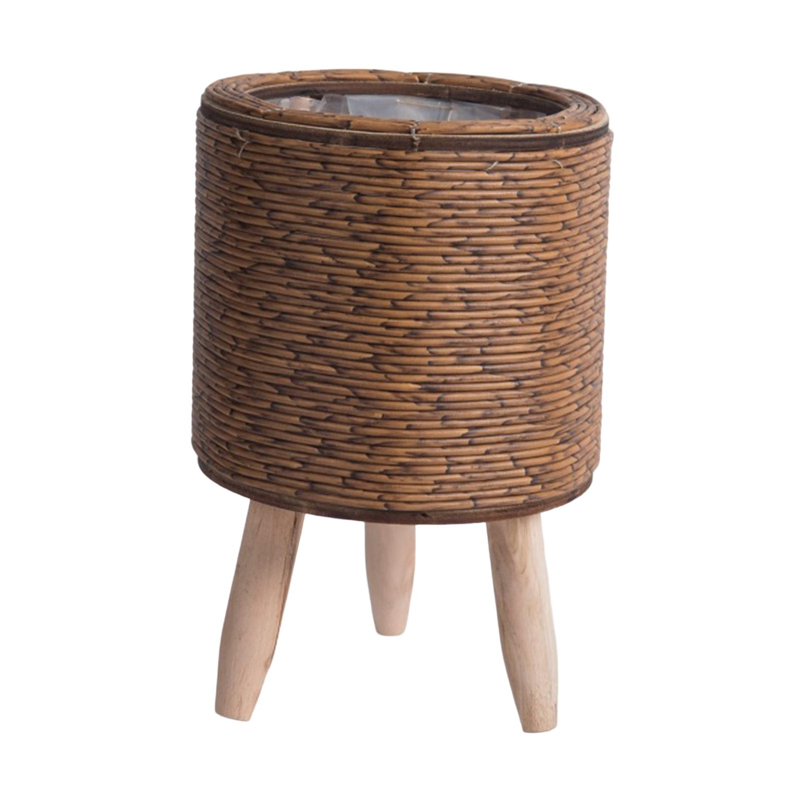 Rattan Plant Basket - 2x Cesto de Vime com Pés