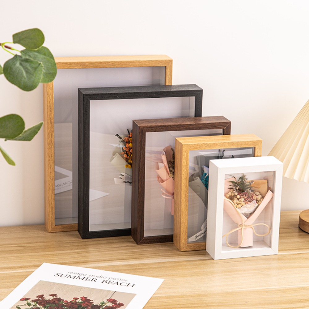 Bamboo Photo Frame - Moldura Retangular Durável de Vários Tamanhos