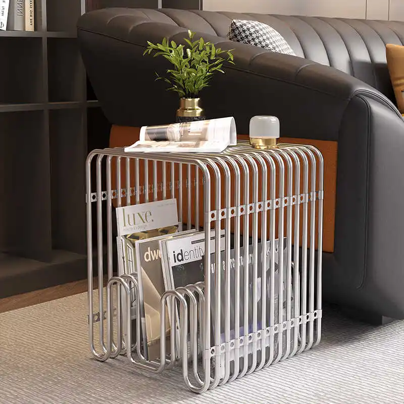 Home Decor Magazine - Nordic simples revista rack de aço