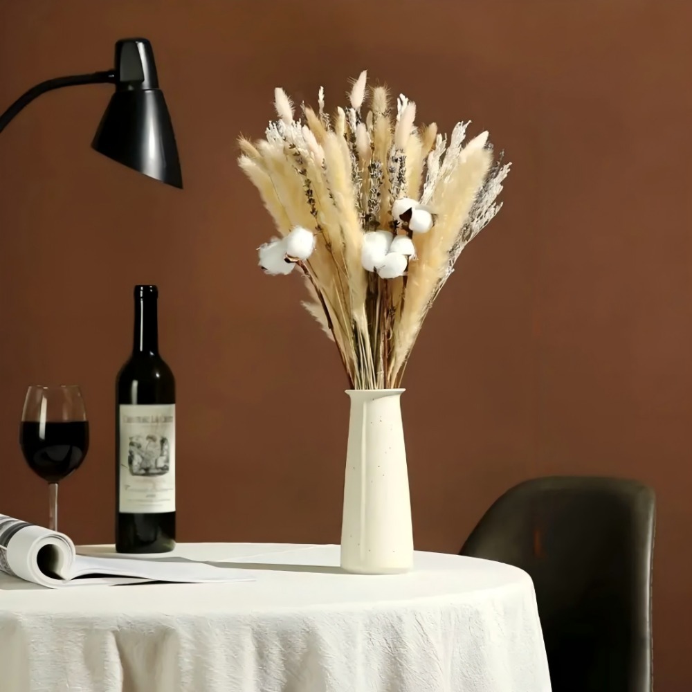 Pampas Grass Decor - Buquê de Capim-dos-Pampas Seco Natural, Flor