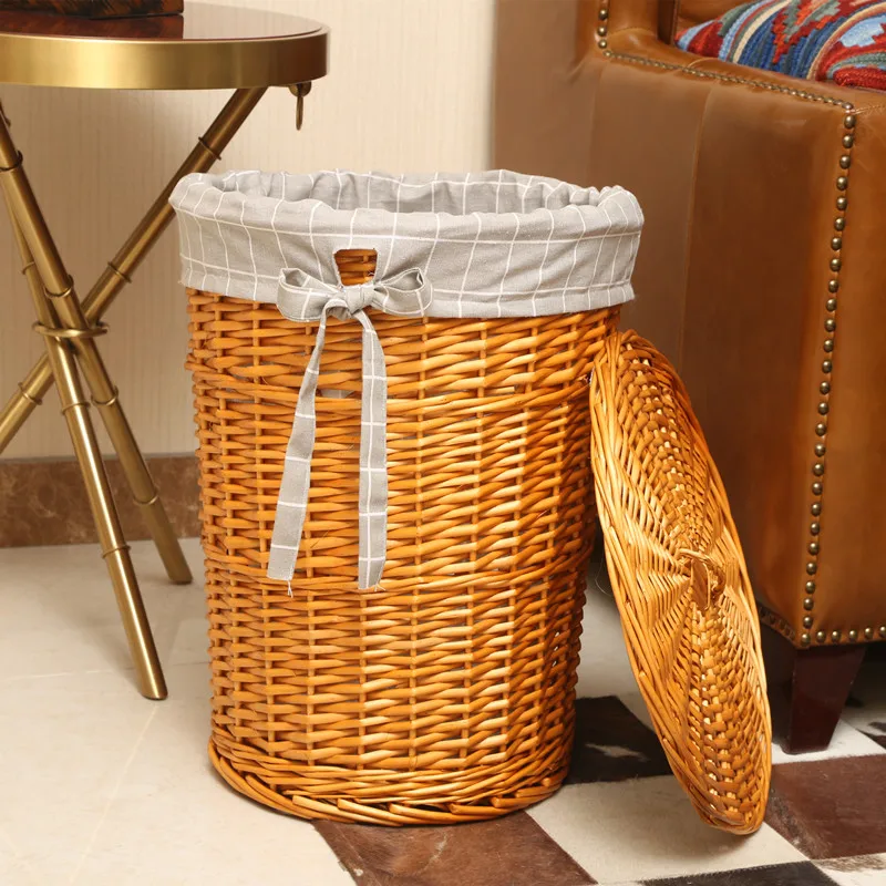 Rattan Plant Basket - Elegante Rattan Cesta De Lavanderia Com