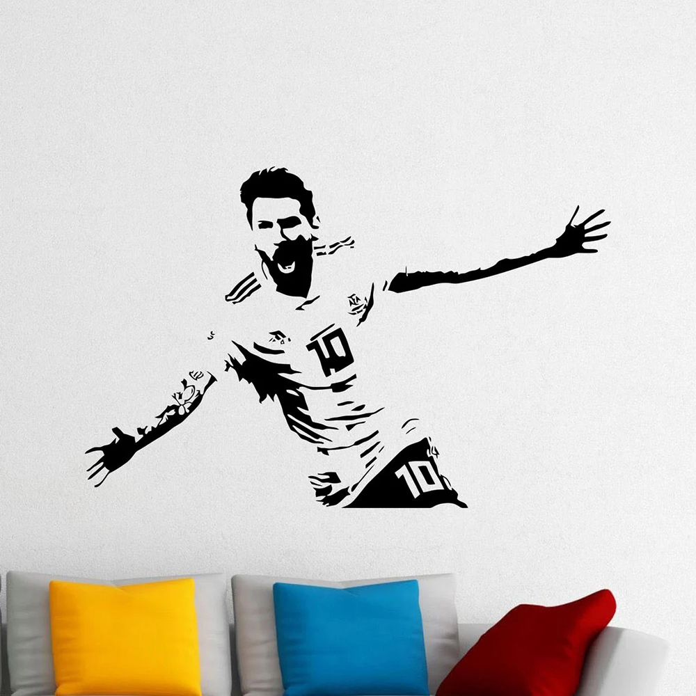 Home Decor Indonesia - Messi decalque da parede adesivo de