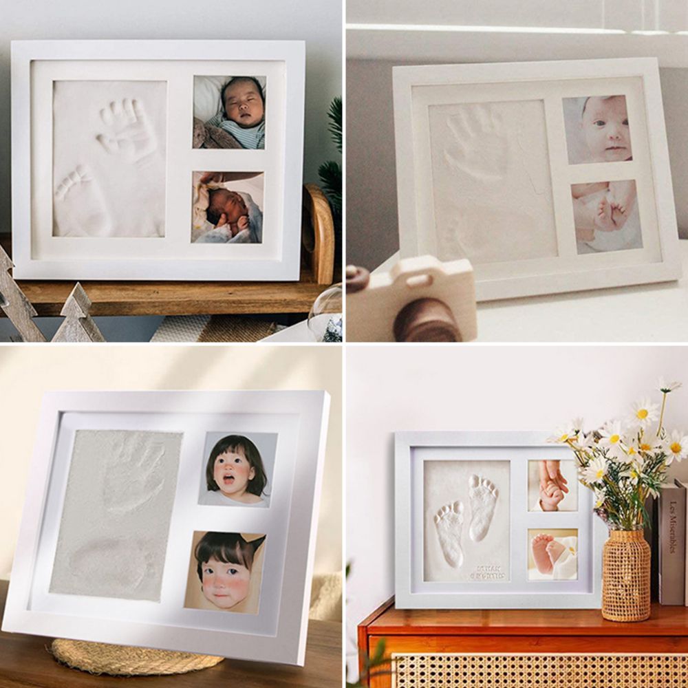 Bamboo Photo Frame - Kit de Moldagem de Pegadas e