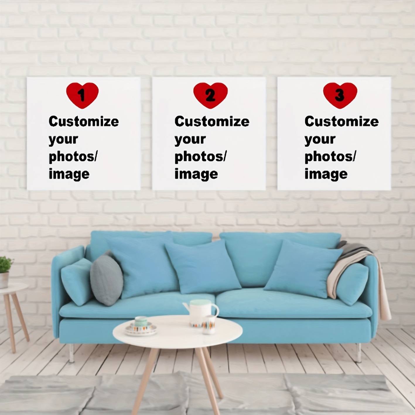 Home Decor Theme - Pôster de lona quadrado personalizado 3