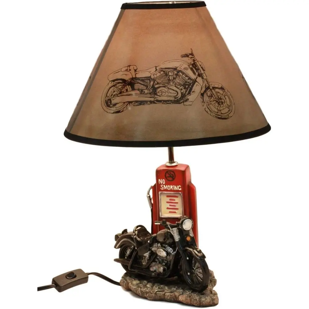 Home Decor Theme - Luminária de Mesa Vintage Retrô Preta