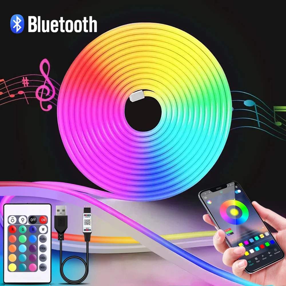 Home Decor Free App - 1-5m rgb led neon luz de