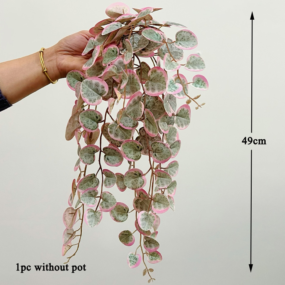 49cm plantas artificiais videi - Rattan Plant Basket avaliação e preço