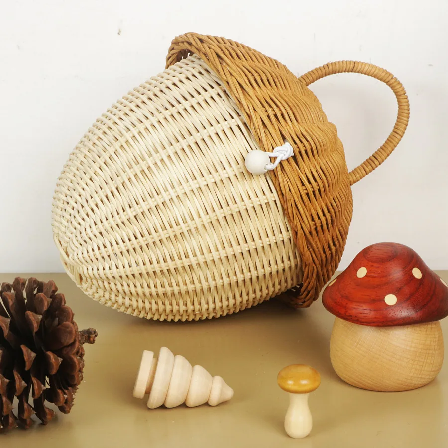 Cestas de piquenique ao ar liv - Rattan Plant Basket avaliação e preço