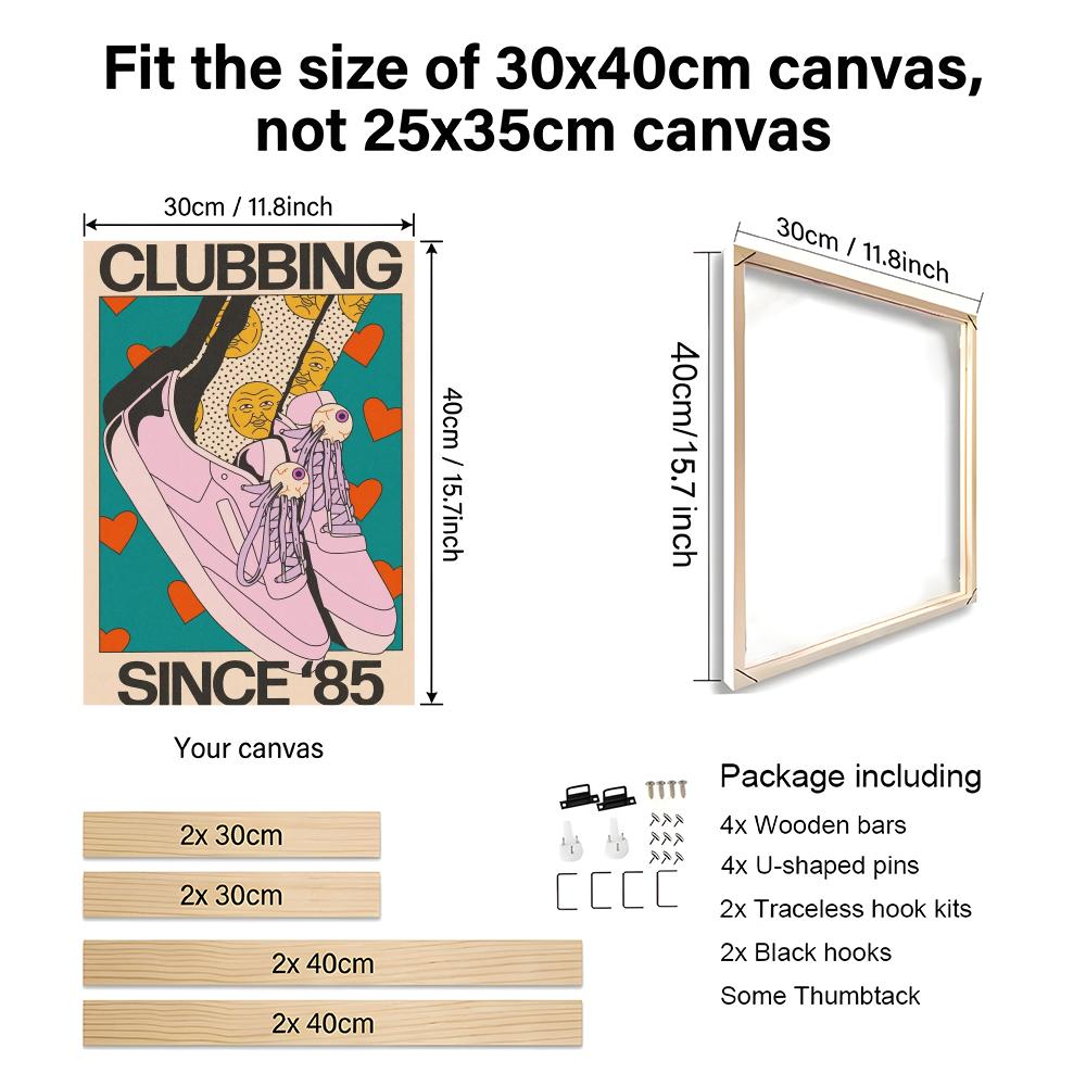 Pintura de parede emoldurada e - Home Decor Y2K avaliação e preço
