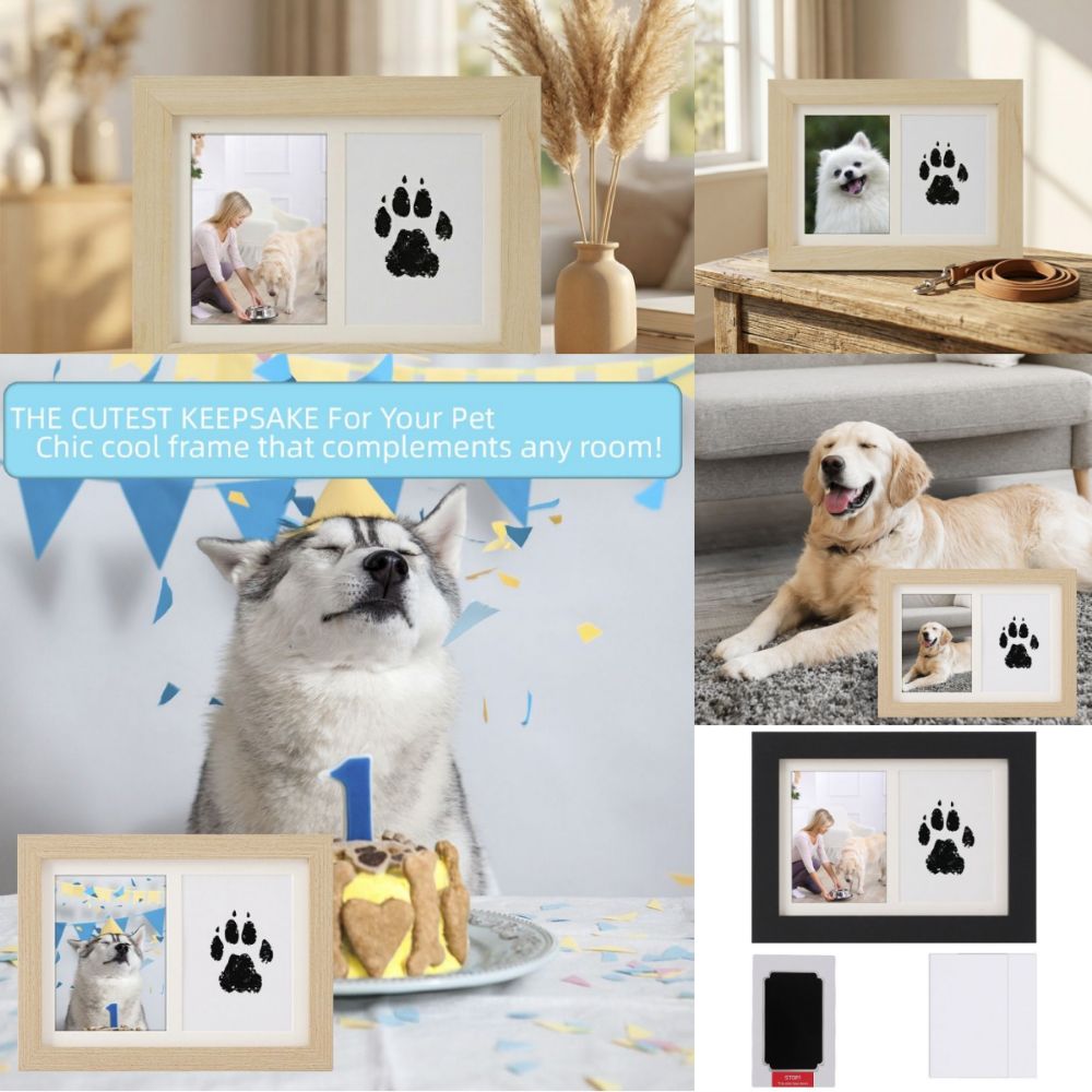 Kit de Impressão de Patas de A - Bamboo Photo Frame avaliação e preço
