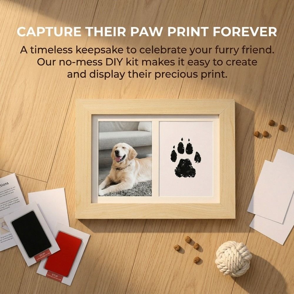 Kit de Impressão de Patas de A - Bamboo Photo Frame avaliação e preço