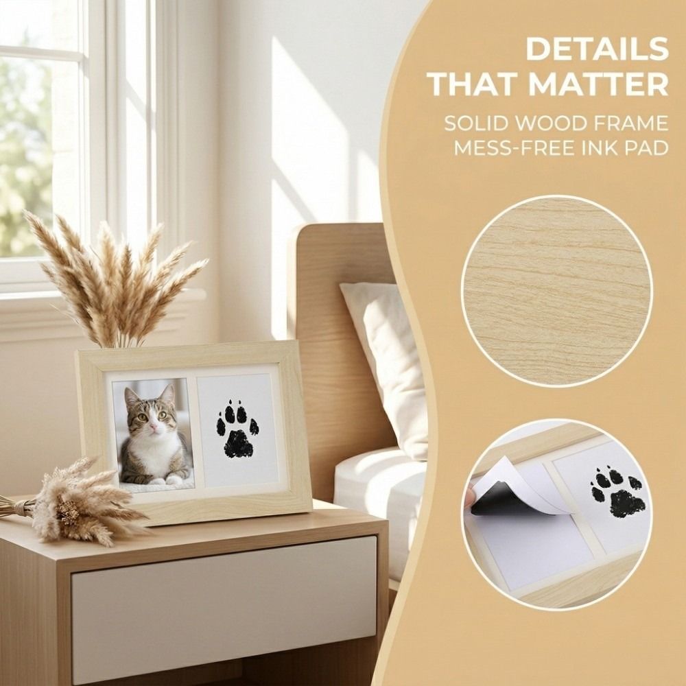 Kit de Impressão de Patas de A - Bamboo Photo Frame avaliação e preço