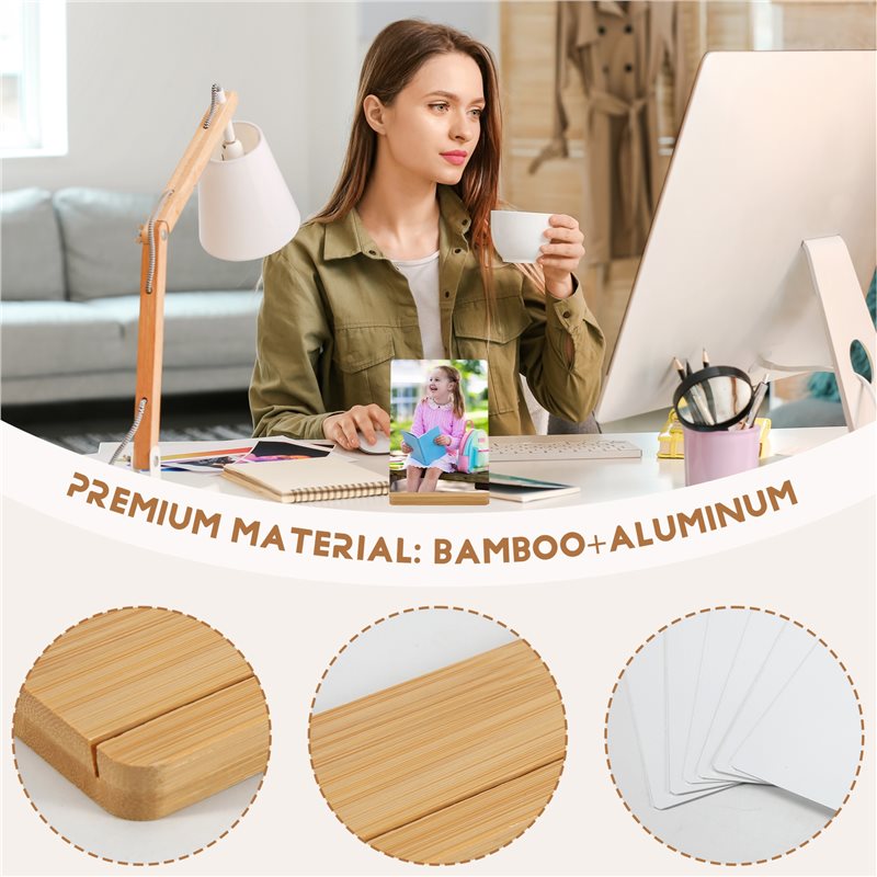 Pacote com 6 Molduras para Fot - Bamboo Photo Frame avaliação e preço