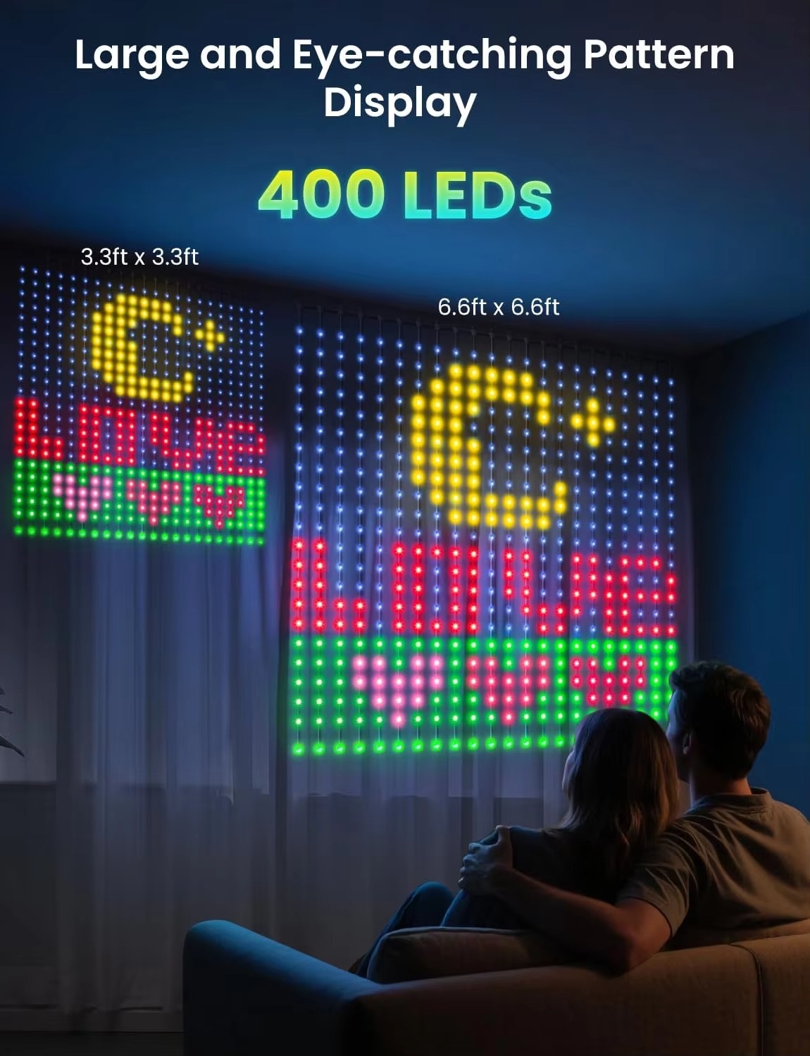 Cortina de Luz USB 400 LEDs co - Home Decor Free App avaliação e preço