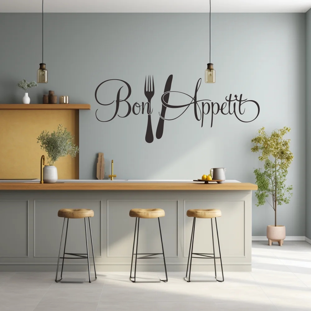 Adesivo de parede com garfo e  - Home Decor Free App avaliação e preço