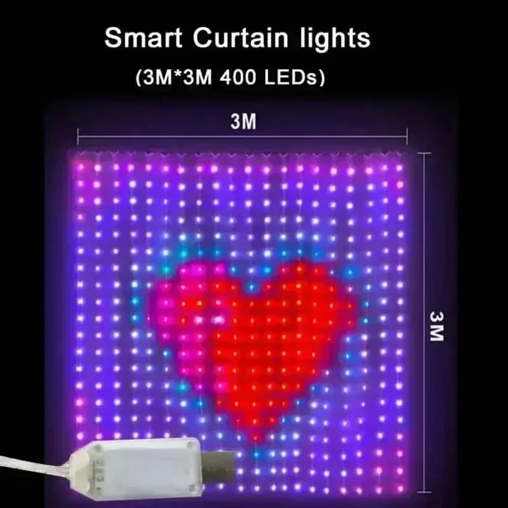 Cortina de Luzes LED Pixel com - Home Decor Free App avaliação e preço
