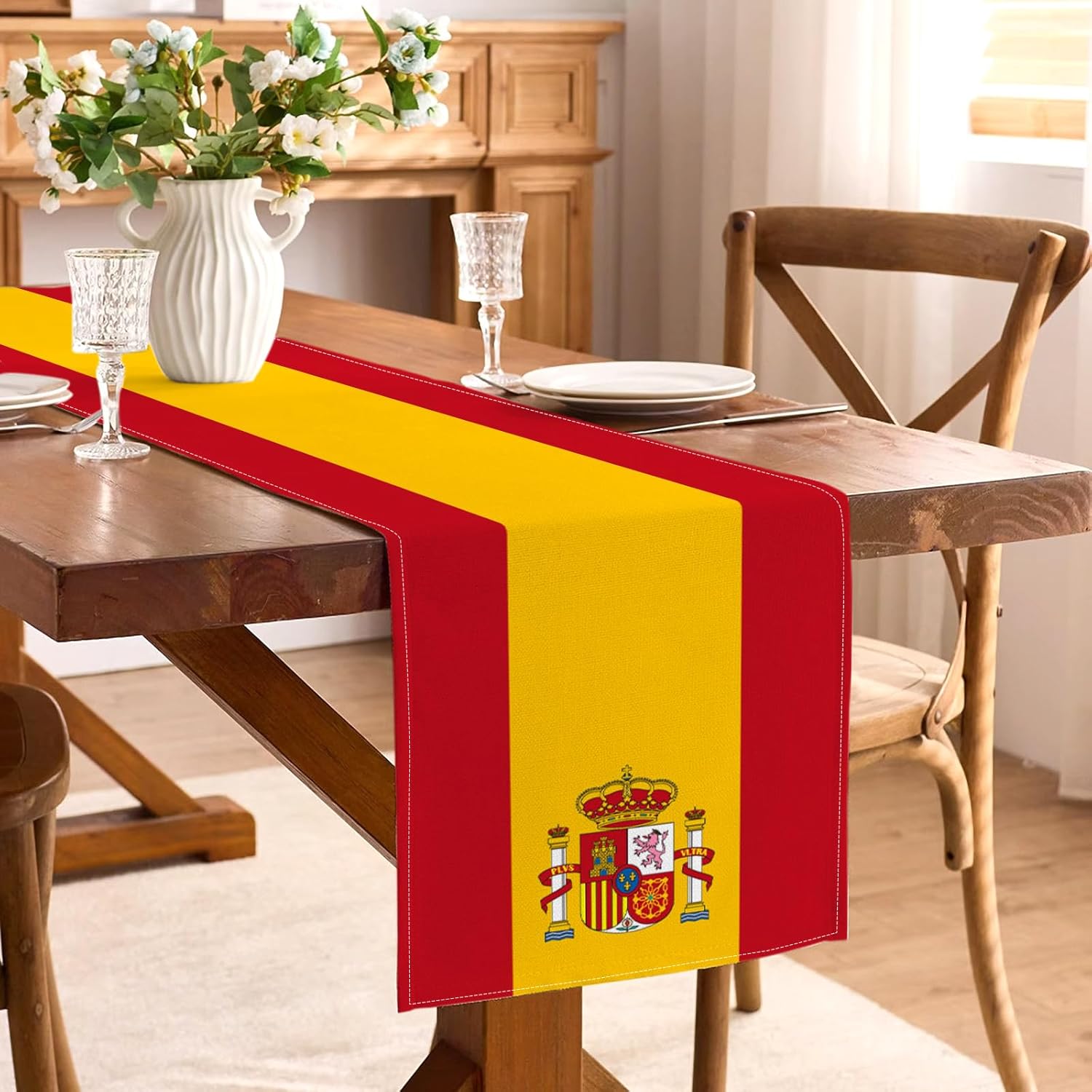 Caminho de Mesa de Linho com B - Linen Table Runner avaliação e preço