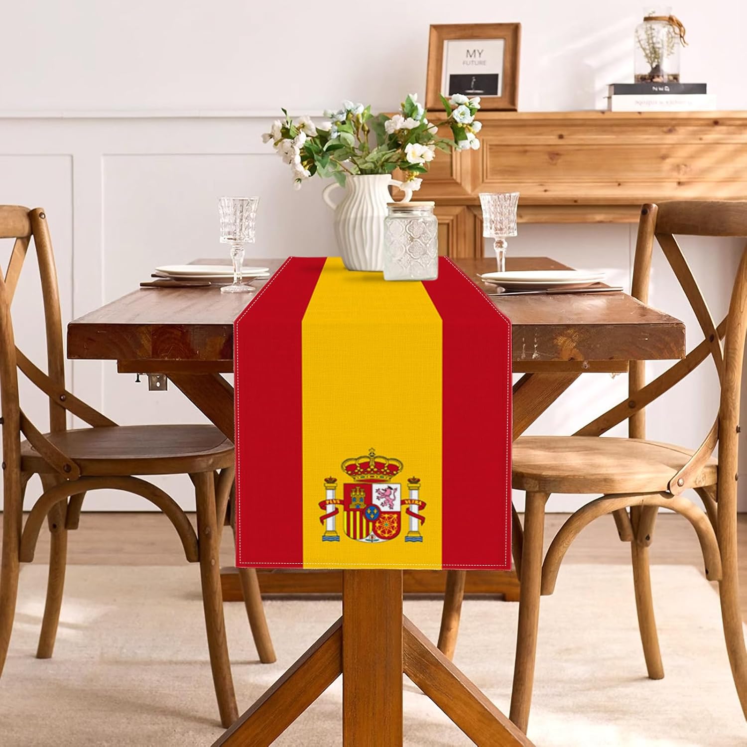 Caminho de Mesa de Linho com B - Linen Table Runner avaliação e preço