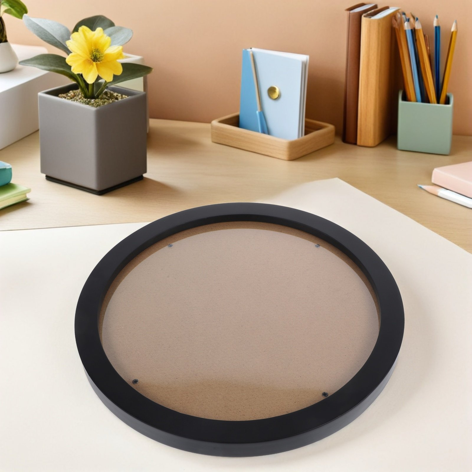 Moldura Redonda para Exibição  - Bamboo Photo Frame avaliação e preço