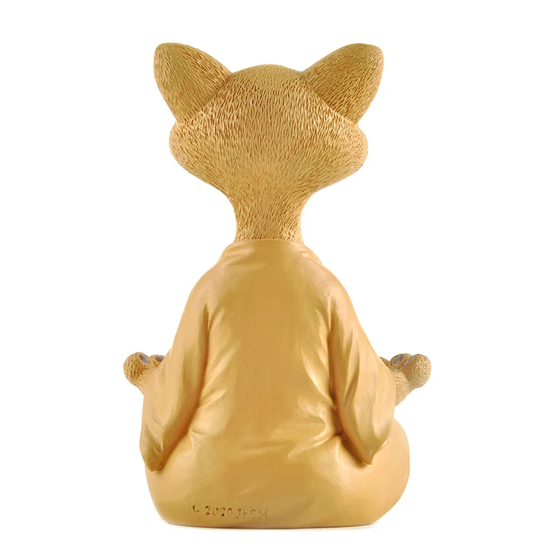 Meditação gato escultura decor - Home Decor Za avaliação e preço