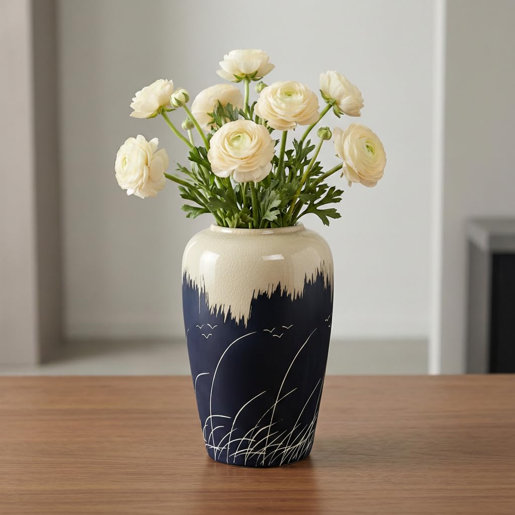 Vaso de Cerâmica Moderno para  - Pampas Grass Decor avaliação e preço