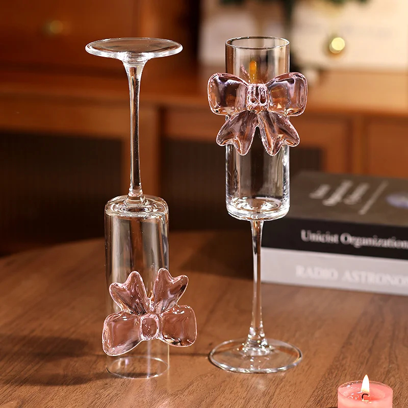 Taças de Vinho com Laço de Cas - Home Decor Y2K avaliação e preço