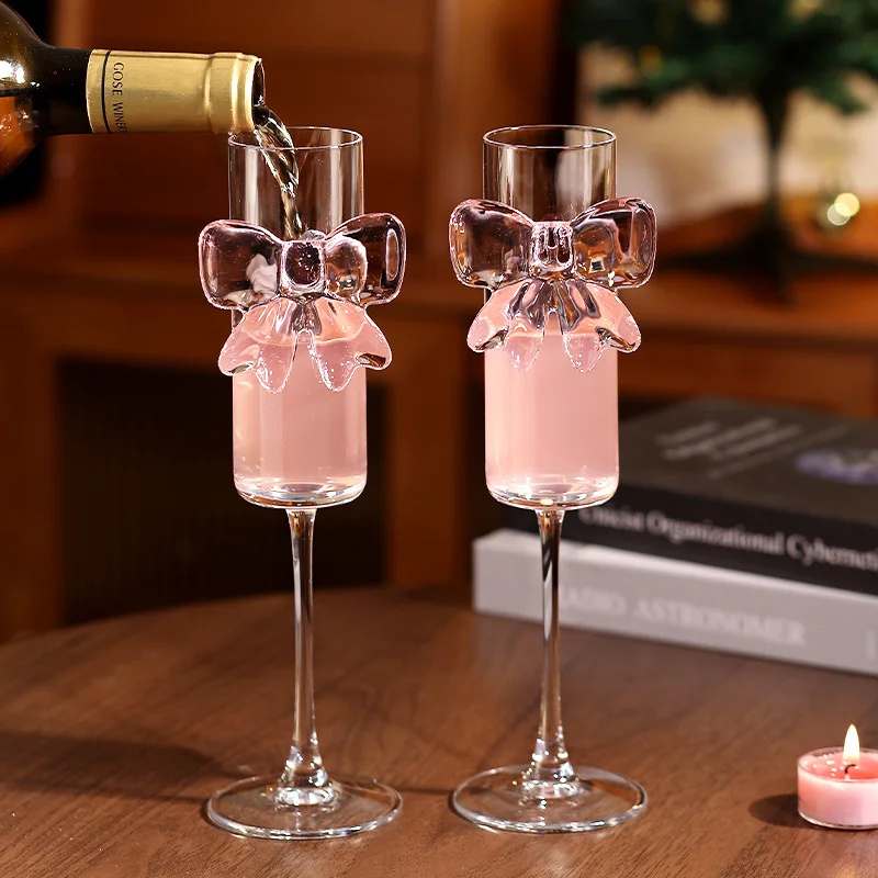 Taças de Vinho com Laço de Cas - Home Decor Y2K avaliação e preço