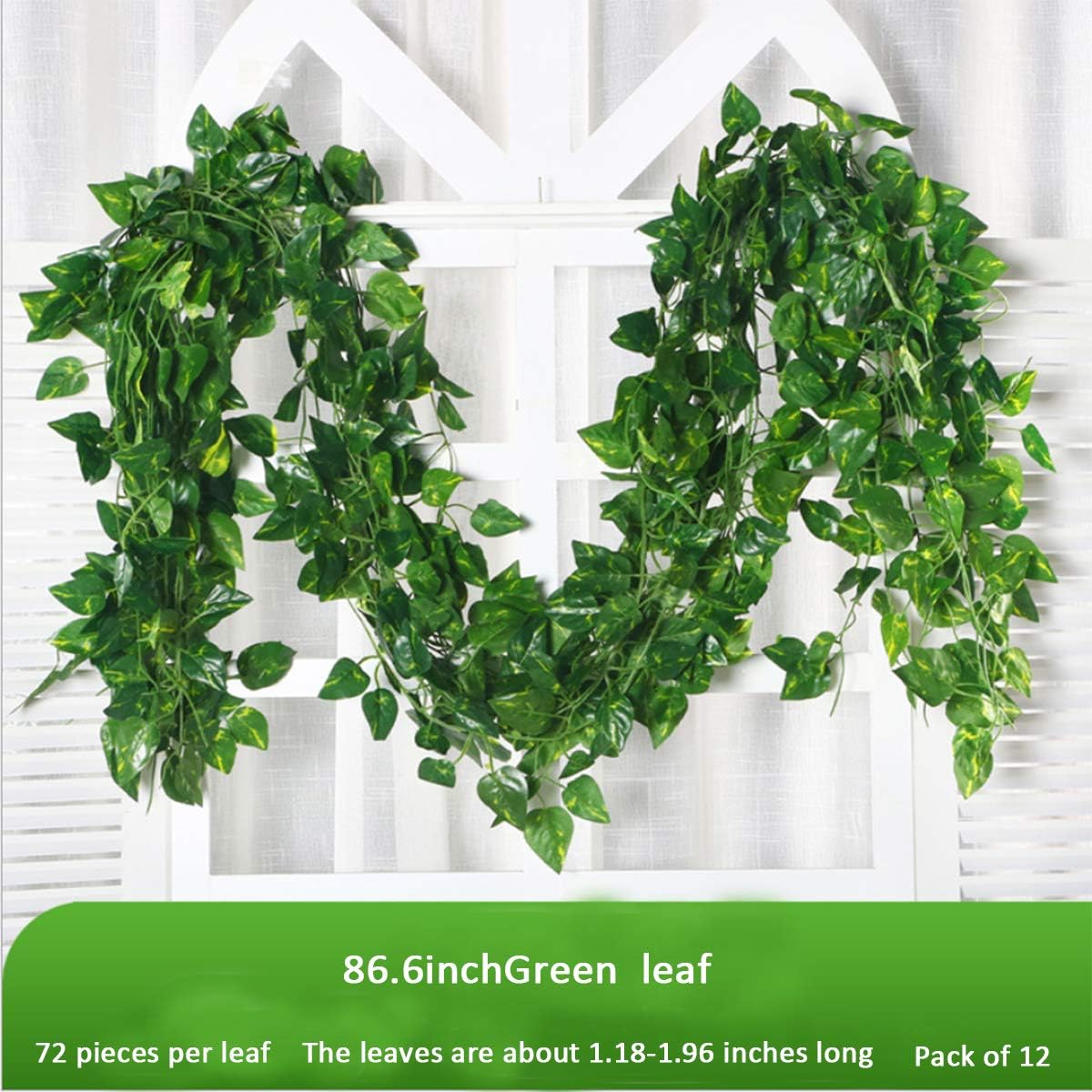 100/2m artificial verde hera v - Rattan Plant Basket avaliação e preço