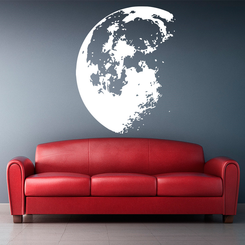 Espaço exterior lua adesivo de - Home Decor Y2K avaliação e preço