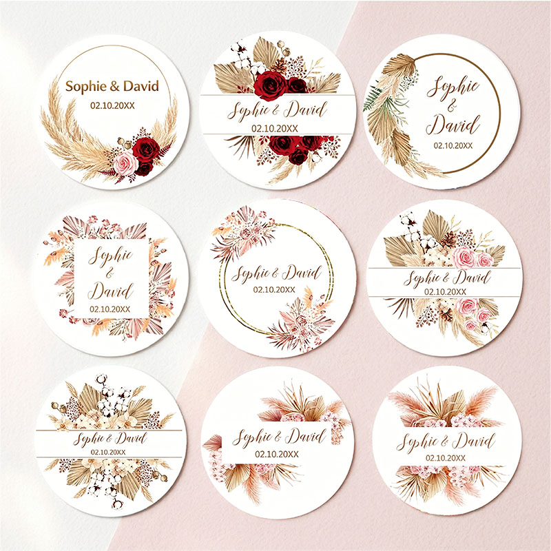 Adesivos Personalizados Boho p - Pampas Grass Decor avaliação e preço