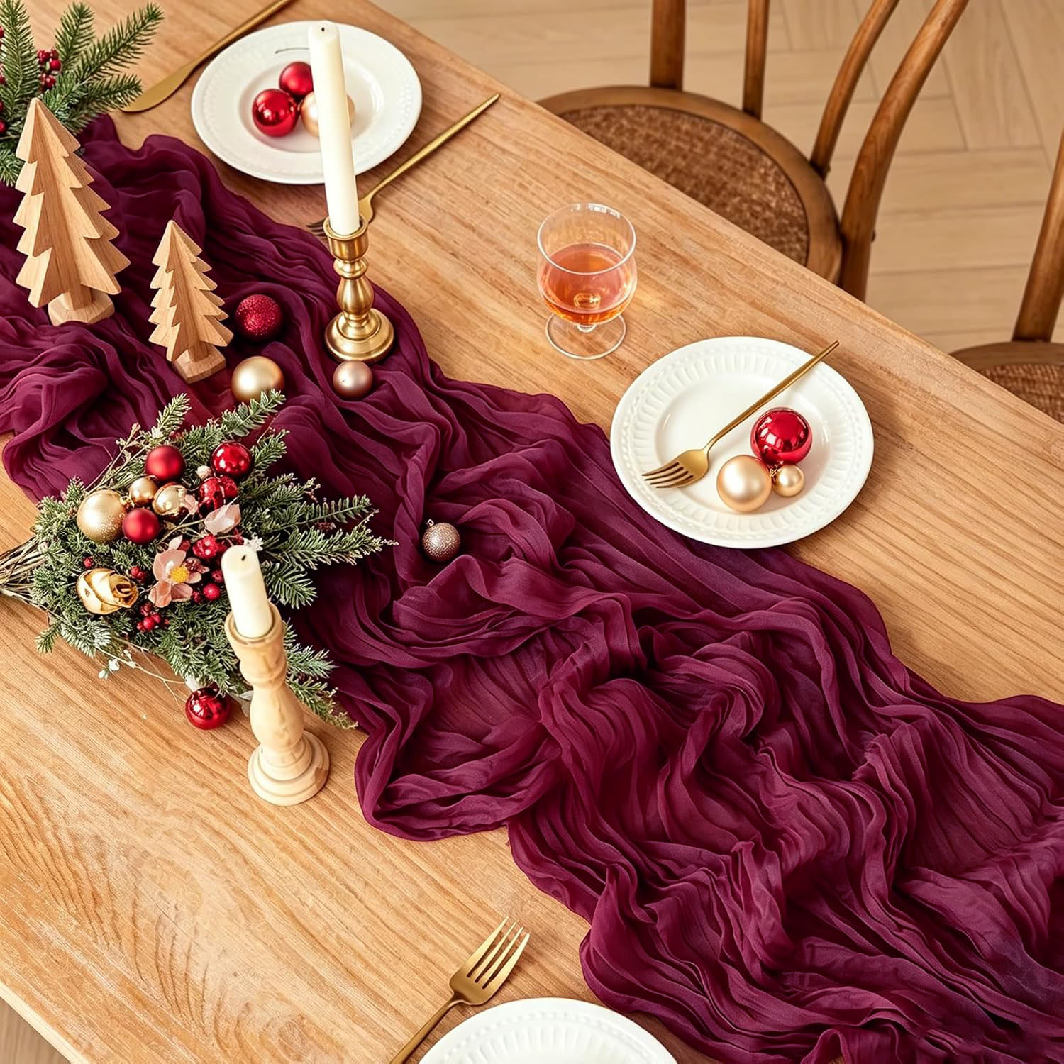 10 Peças de Caminho de Mesa de - Linen Table Runner avaliação e preço