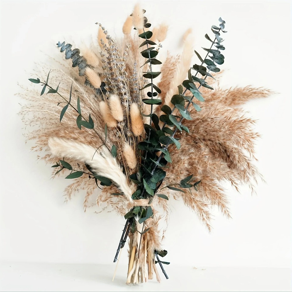 Buquê de flores secas naturais - Pampas Grass Decor avaliação e preço