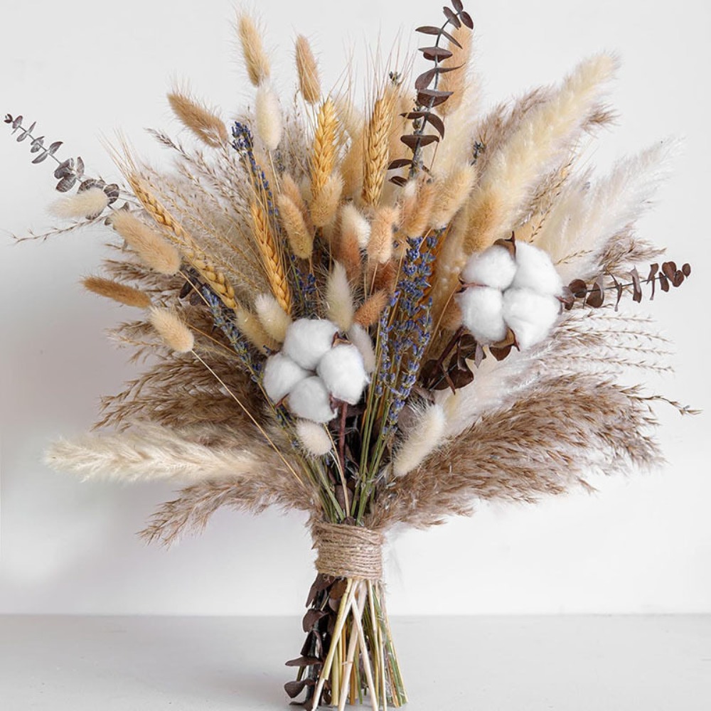 Buquê de flores secas naturais - Pampas Grass Decor avaliação e preço