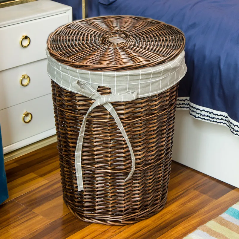 Elegante Rattan Cesta De Lavan - Rattan Plant Basket avaliação e preço