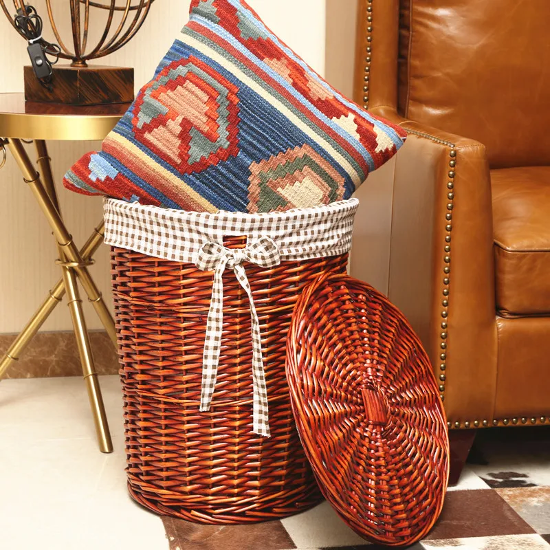 Elegante Rattan Cesta De Lavan - Rattan Plant Basket avaliação e preço