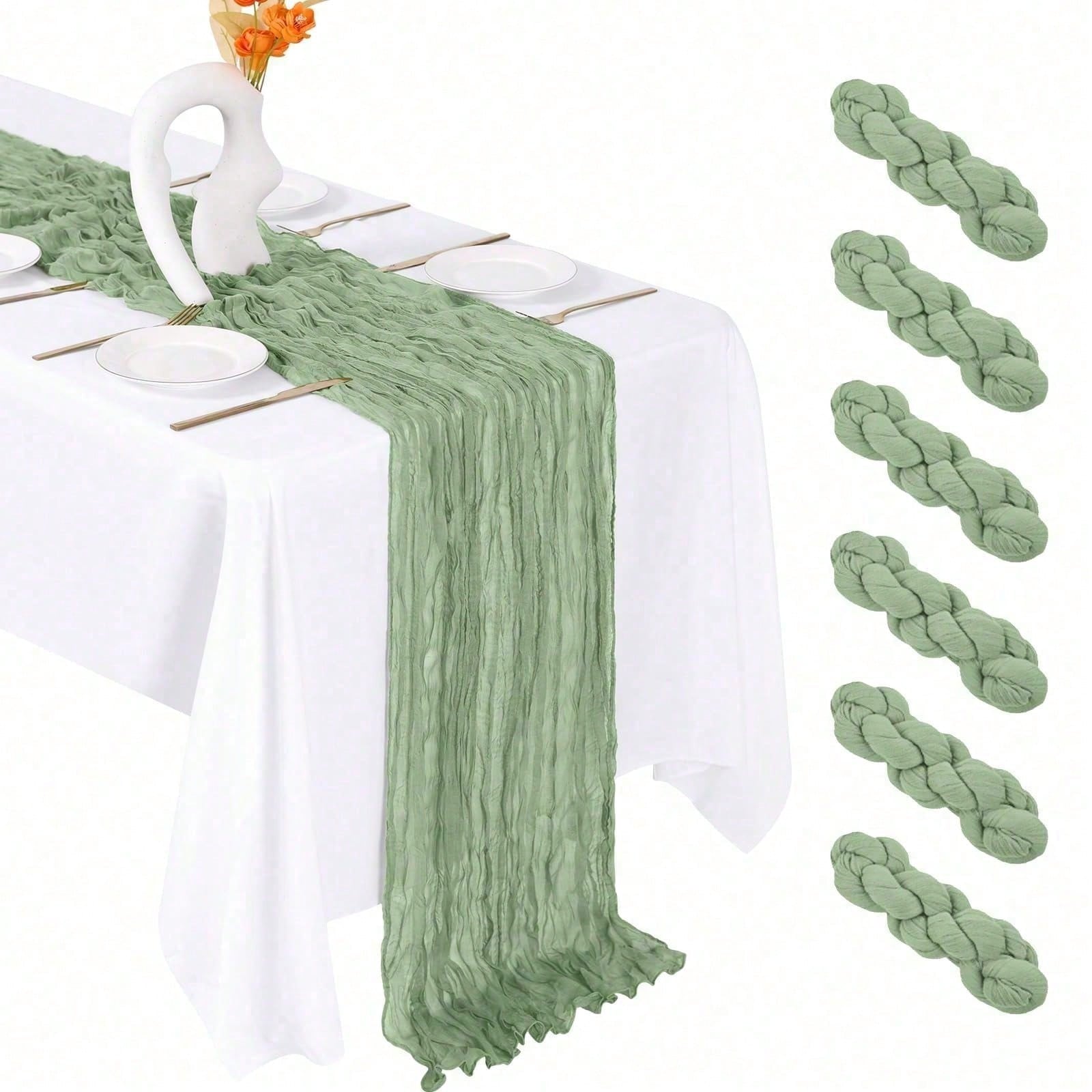 Kit com 6 Caminhos de Mesa de  - Linen Table Runner avaliação e preço