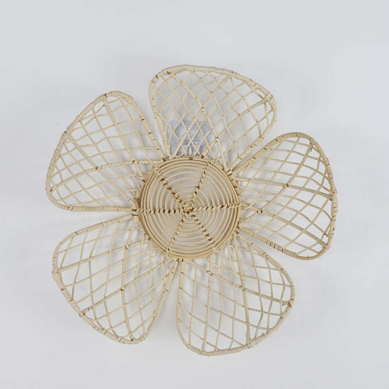 Ins nórdico tecido rattan flor - Home Decor Za avaliação e preço