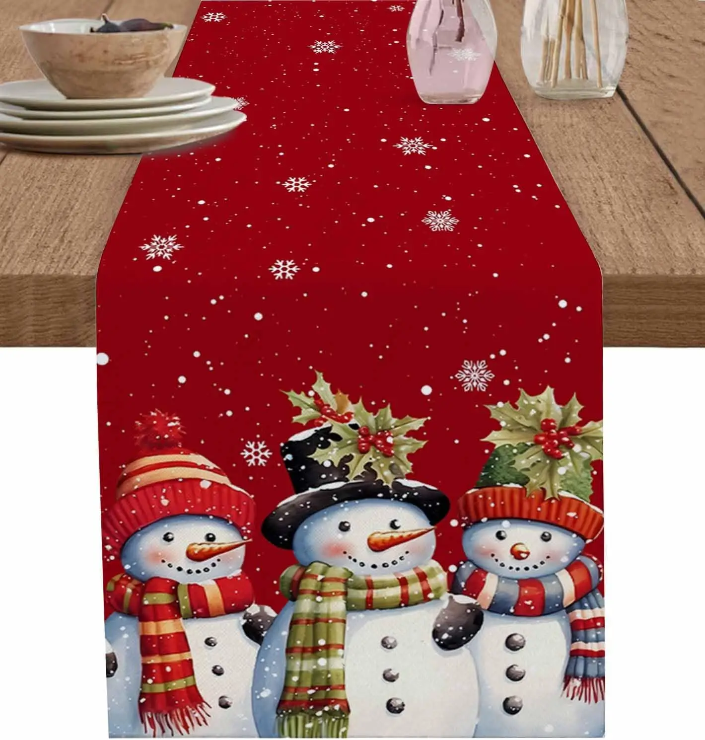 Caminhos de Mesa de Linho Verm - Linen Table Runner avaliação e preço
