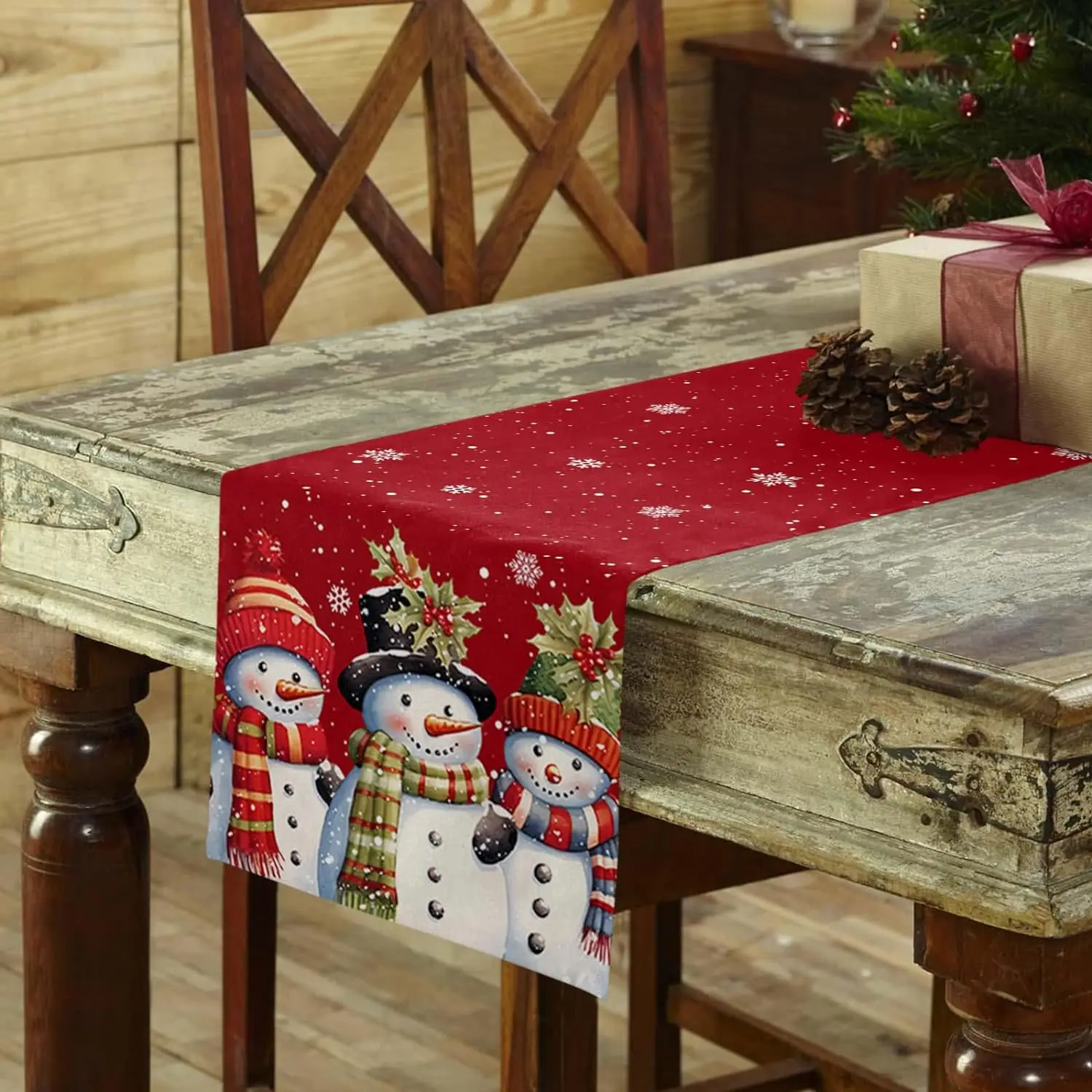 Caminhos de Mesa de Linho Verm - Linen Table Runner avaliação e preço