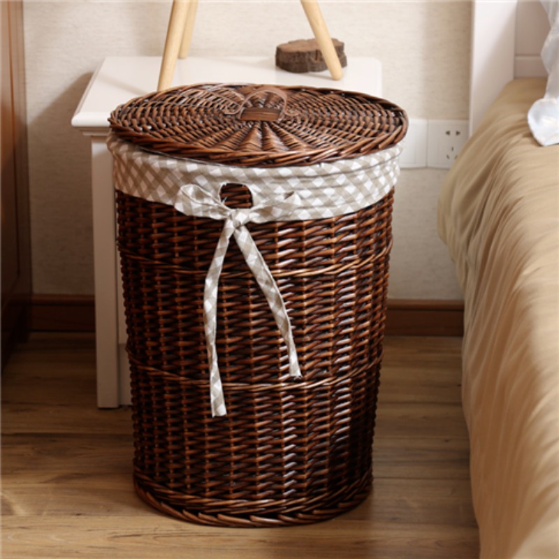Estilo vintage rattan tecido c - Rattan Plant Basket avaliação e preço