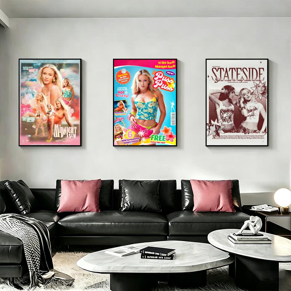 Pôster Singer Z-Zara L-Larsson - Home Decor Za avaliação e preço