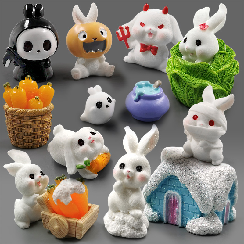 Figurinha de Coelho Branco par - Home Decor Za avaliação e preço