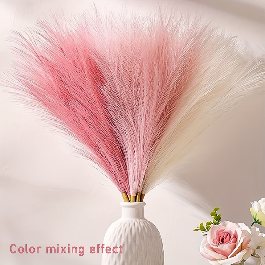 Penas De Simulação De Grama Ar - Pampas Grass Decor avaliação e preço