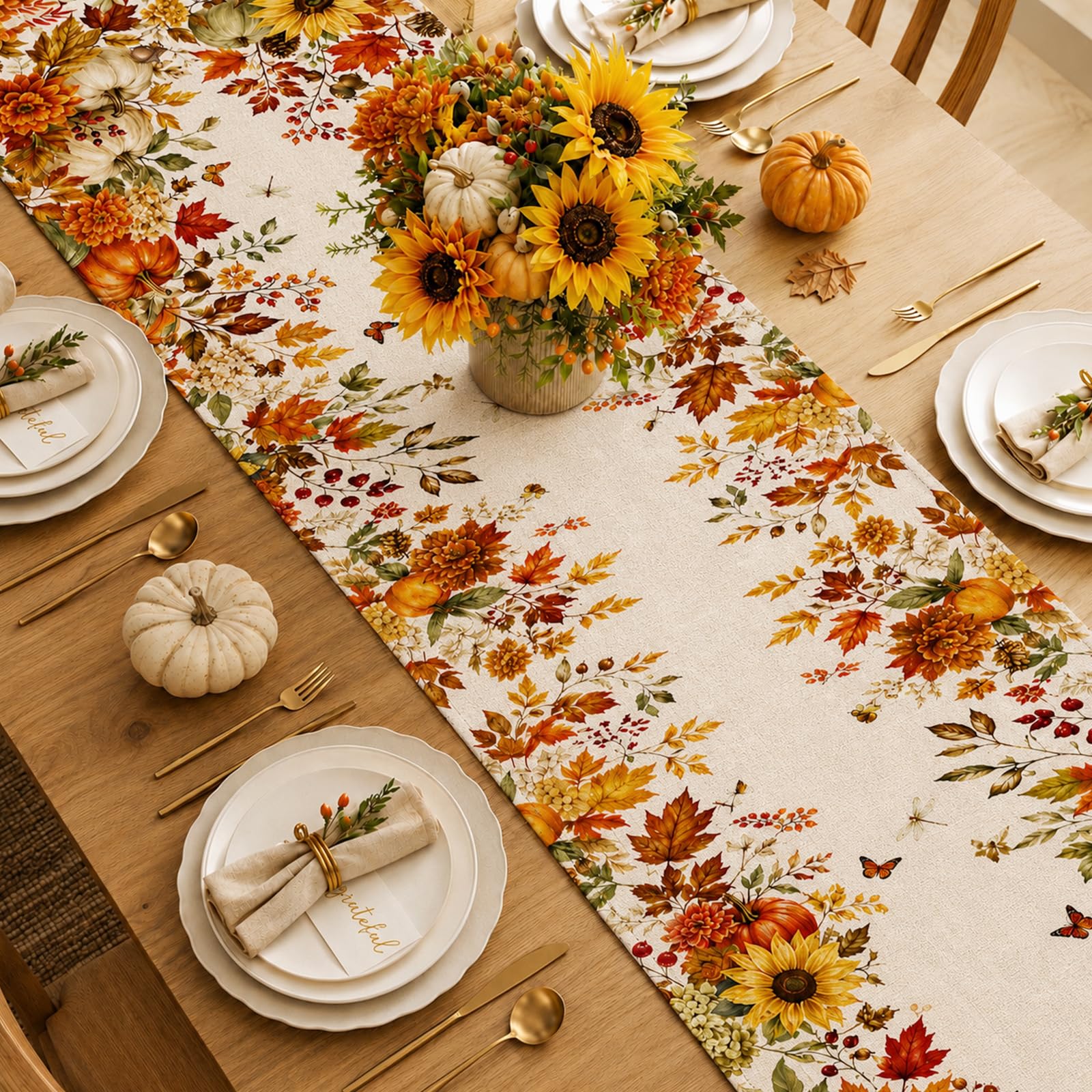 Caminho de Mesa com Estampa de - Linen Table Runner avaliação e preço