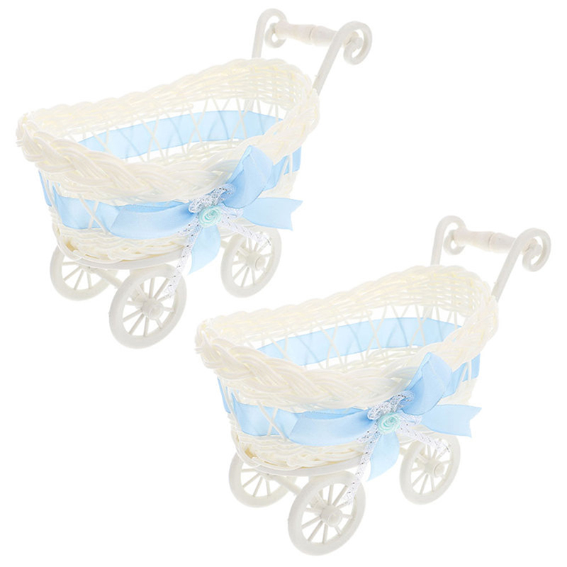 1 pçs cesta carrinho de bebê c - Rattan Plant Basket avaliação e preço