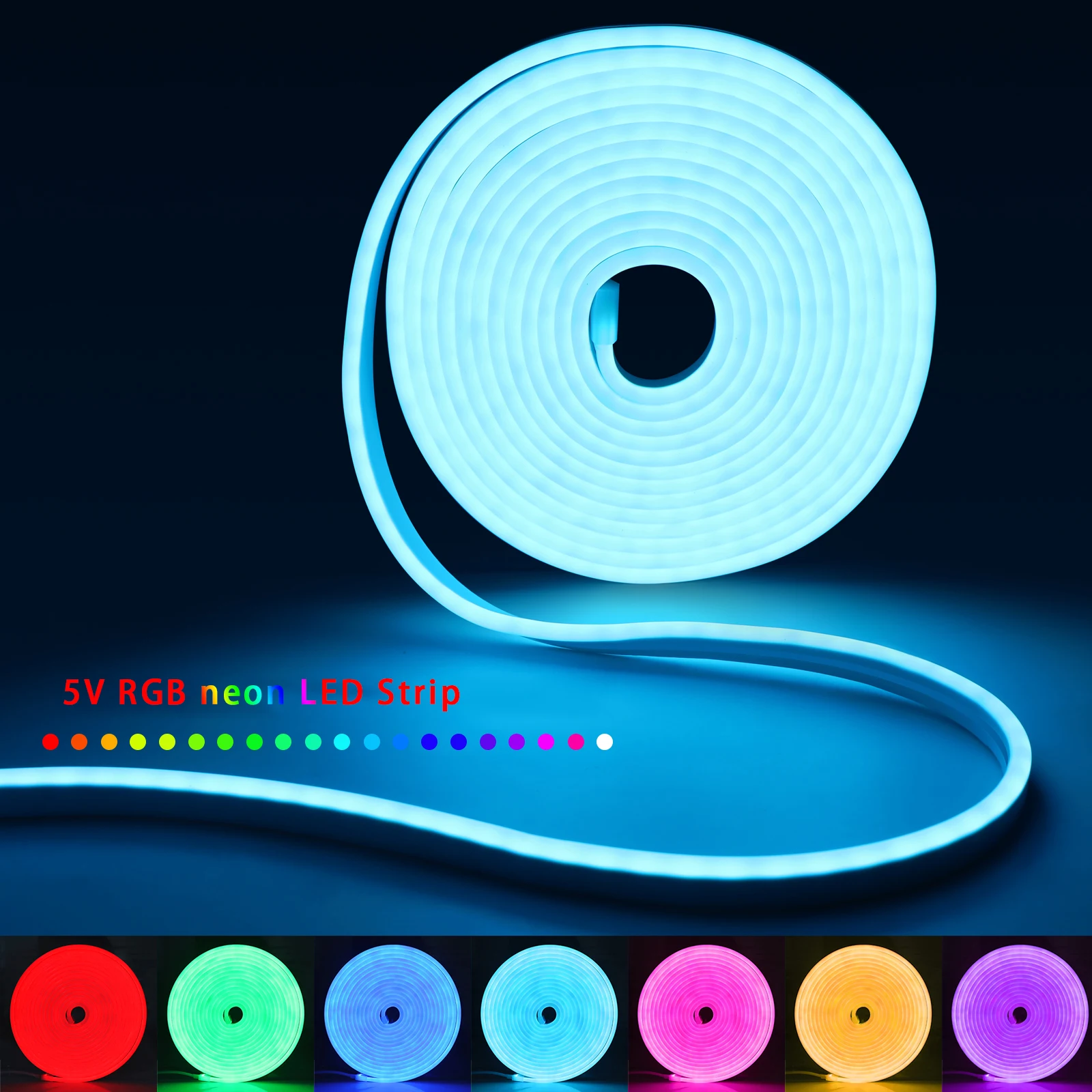 1-5m rgb led neon luz de tira  - Home Decor Free App avaliação e preço